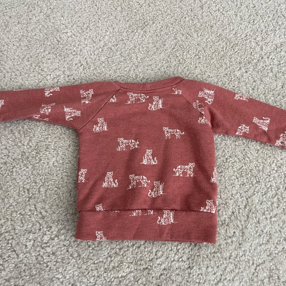 Lulu and Roo (Little Road Co) Sweatshirt 6-12 Months Spice Tiger 🐅 - Picture 3 of 4